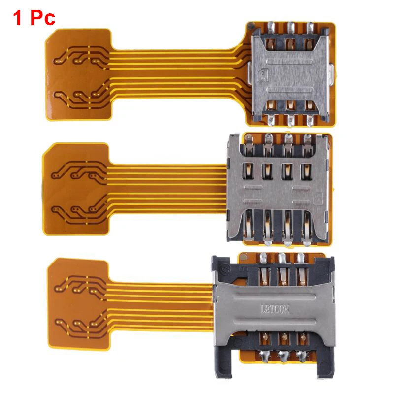 

Hybrid Double Dual SIM Card Micro SD Adapter for Android Phone Extender Nano Mic