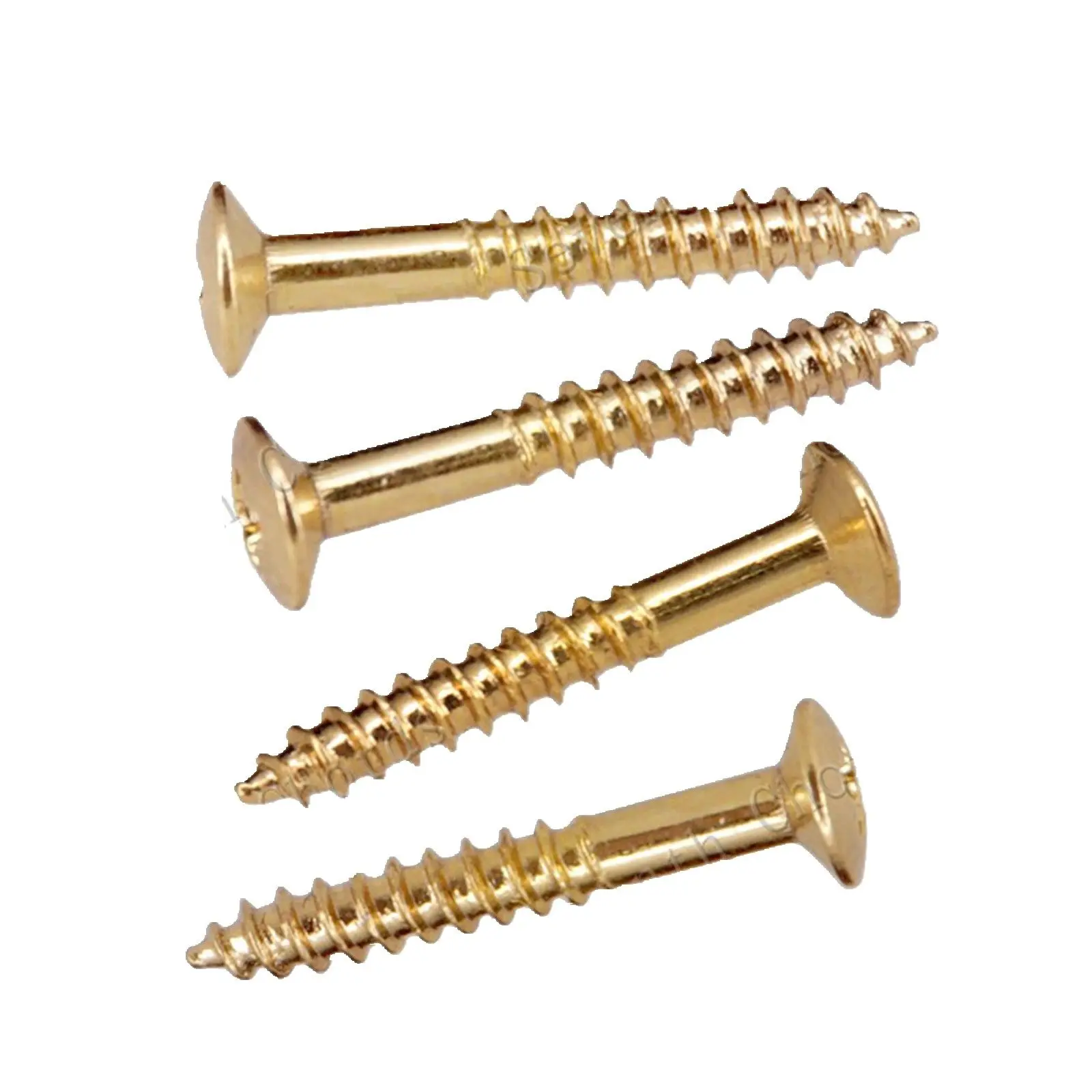 24 Pcs Guitar Humbucker Pickup Ring Mounting Screws 2.5*18MM Goldin