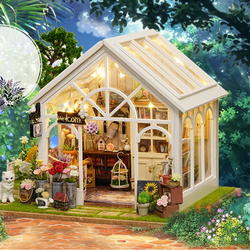 

Christmas Gift DIY Doll House Wooden Doll Houses Miniature Box 3D DIY Handmade Box Mini Craft Kits Gift Toys Decoration