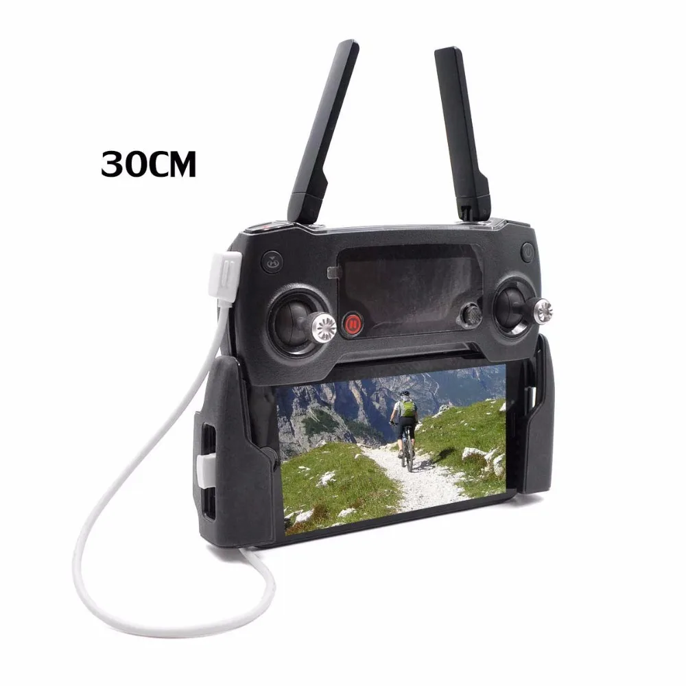 DJI Mavic 2 Pro Zoom Pro/Platinum /Spark/Mavic 10cm 30cm for iphone android type C cable 2pcs/sets | Электроника