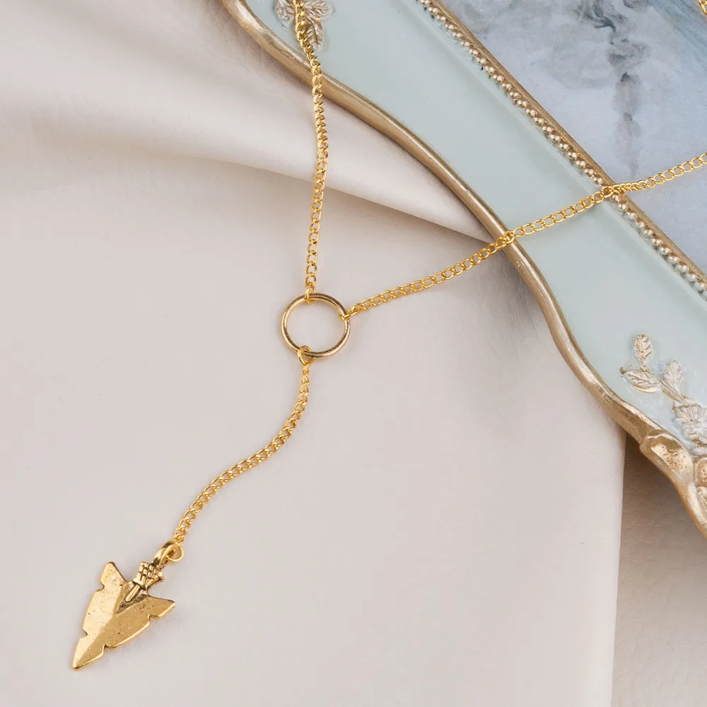 DoreenBeads ручной работы Y образное ожерелье для Лариата античное золото цвет