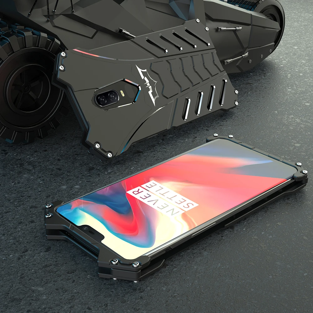 

Oneplus 6T Case Heavy Duty Protection Armor Cool Batman Armor Aluminum Metal For Oneplus 6 6T One plus 5T Case Shockproof Coque
