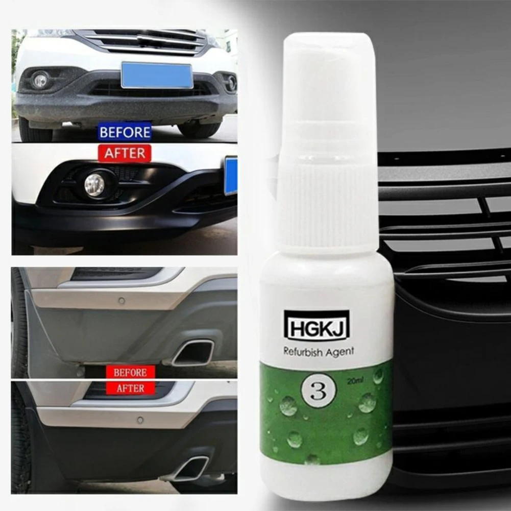 

HGKJ-3-20ml Car Interior Leather Seats Plastic Maintenance Clean Detergent Refurbisher refresher cleaner Leather Care Leather