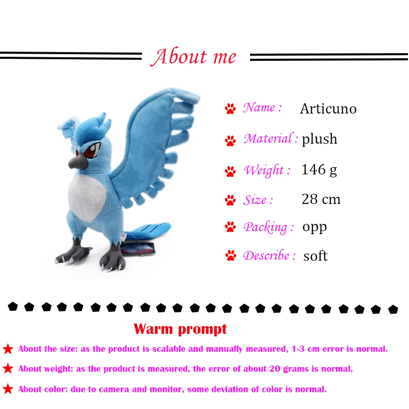 3 стиля аниме три Бог птицы Молтрес Articuno Zapdos Мягкие плюшевые мультфильм Peluche куклы Рождественский подарок детские игрушки для детей