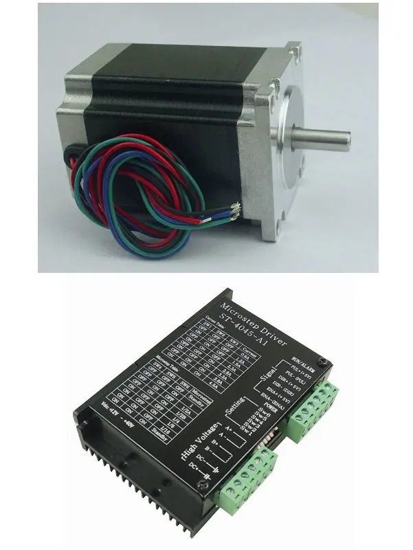 Набор CNC 1 axis шт. nema 23 76 мм Длина 270oz in = 1.8N. M шаговый двигатель + TB6600 Драйвер шагового