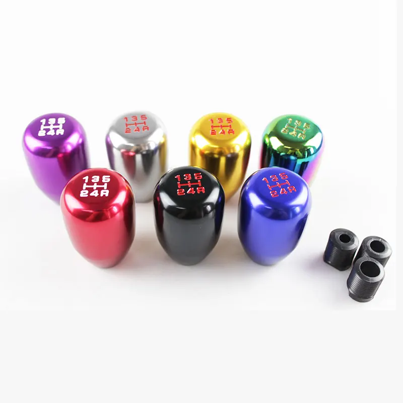 RASTP   Universal Racing 5 Speed Aluminum Car Gear Shift Knob <br />Manual Automatic Gear Shift Knob Shift Lever RS SFN010-in Gear Shift <br />Knob from Automobiles 