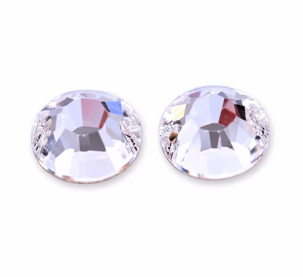 AAAAA качество 16 граней круглые пришитые Стразы прозрачный кристалл AB шитье на камне блестящее стекло алмаз для одежды B1087