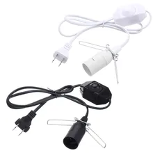 E12 лампа база ГИМАЛАЙСКАЯ СОЛЬ держатель лампы ПВХ 1 м Электрический силовой кабель светорегулятора переключатель шнура США штекер белый/черный