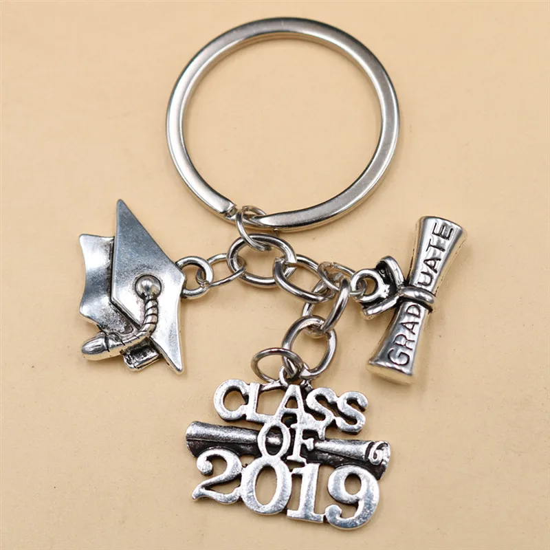 1 шт 2019 Выпускной сезон брелок для ключей холостяк шляпа сертификат DIY