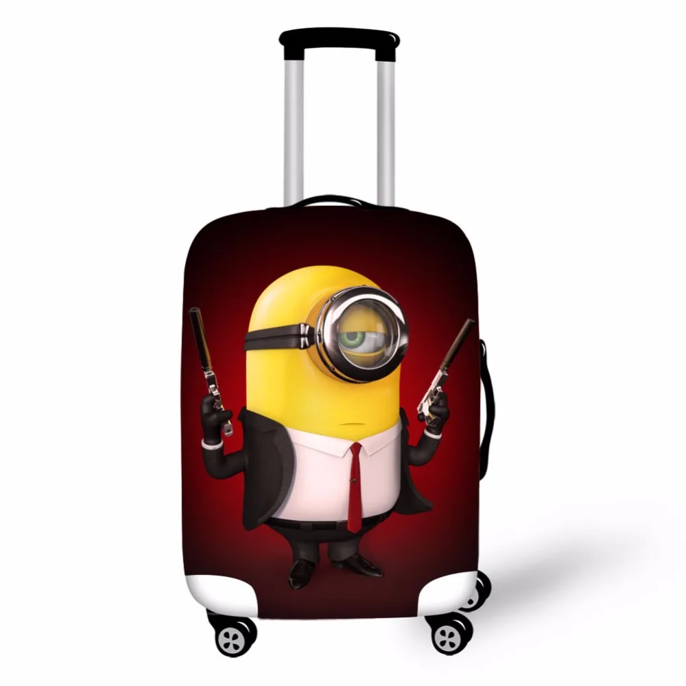 Высокоэластичный чехол из спандекса для багажа чехол для 18-32 дюймов чемодан тележка для чемодана чехол Гадкий я Миньоны принты