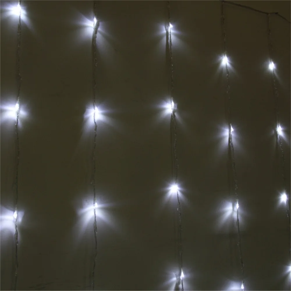 ICOCO cuerdas cortina Hada luz 360LED iluminación cascada interior/al aire libre boda de la Navidad blanca luces led decoracion Navidad