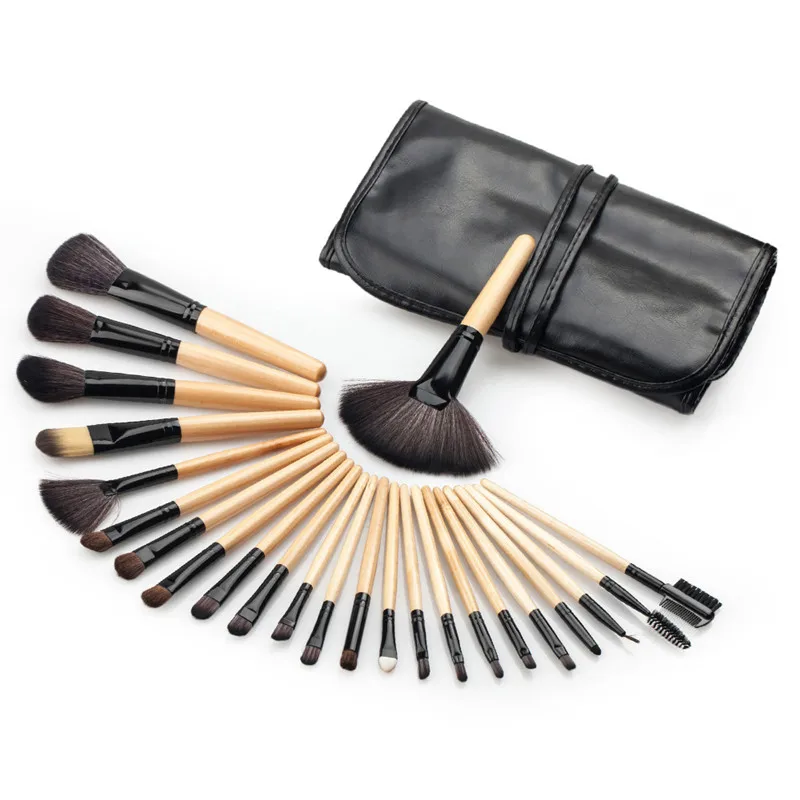 

24 Pcs makeup brushes Cosmetic Eyeshadow Powder Brush Set pinceaux maquillage with Case bag de pinceis de maquiage