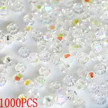 1000 шт большая сумка красочные 4 мм кристалл Бикона бисер стеклянные бусины Свободные бусины браслет аксессуары