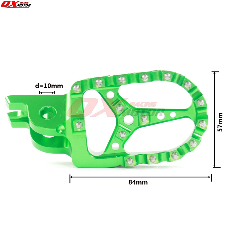 CNC Заготовка MX подножки педали для kx250f 2006 2016 kx450f 2007 klx450r 2008 2013 2009 2010 2012 2014|Подставки