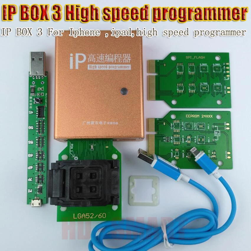 IP box 2 IP BOX 3 high speed programmer for phone pad hard disk programmers4s 5 5c 5s 6 6plus memory upgrade tools 16g to128gb