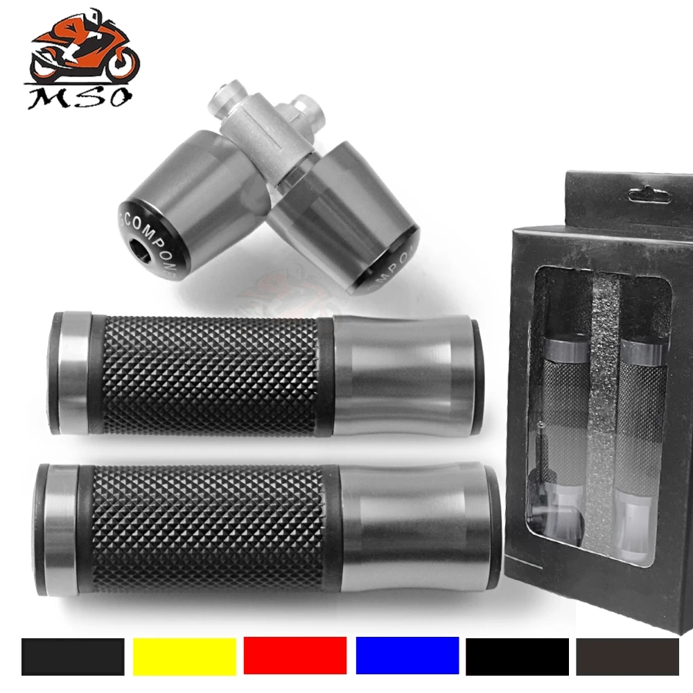 1 комплект 7/8 ''22 мм алюминиевый мото rcycle руль рукоятка для руля конец для Suzuki GSXF GSXR gsx-r 600 750 1000 K1 K2 K3 K4 moto