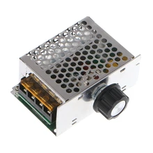 Professional Voltage Regulators 4000W 220V High Power SCR Speed Controller Electronic Voltage Regulator Governor Thermostat Q25