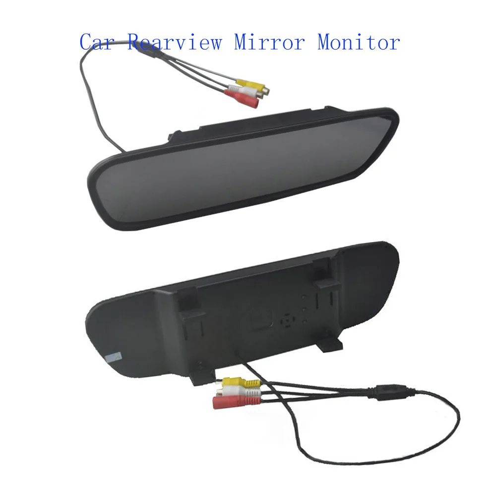 

big sale HD 4.3 inch car auto vehicle parking monitor 16:9 Color TFT LCD Car Rearview Mirror Monitor Screen