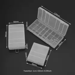 3 шт. AA/AAA батарея коробка для хранения жесткий пластик прозрачный чехол держатель