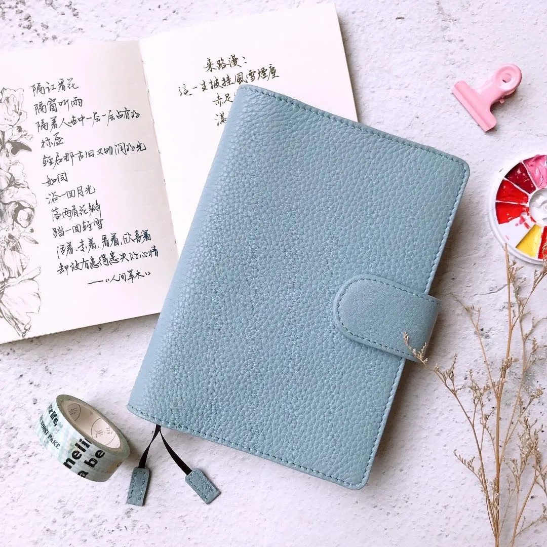 Classic Genuine Leather Softcover Journal Cover For Hobonichi Paper Book A6 Free Shipping