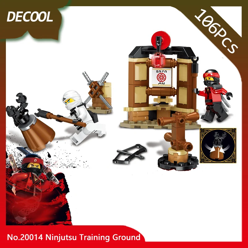 

Decool 20014 106pcs Ninja Series The Ninjutsu Training Ground Model Building Blocks Bricks Children Compatible with Legoings
