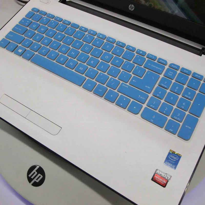 15,6 дюйма силиконовая клавиатура для ноутбука Обложка протектор для hp 15 15G ad007tx/ad107tx/ad108tx 15Q AJ006TX павильон 15-ab093TX игровая - Цвет: Blue