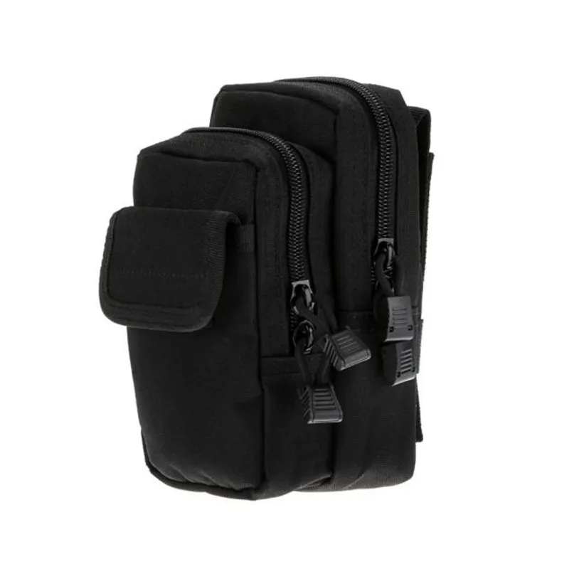 6 pockets Outdoor Sports Wear Belts To Wear Nylon Bag Waist Bag sports pockets Military tactical camouflage bag #2n01 (8)