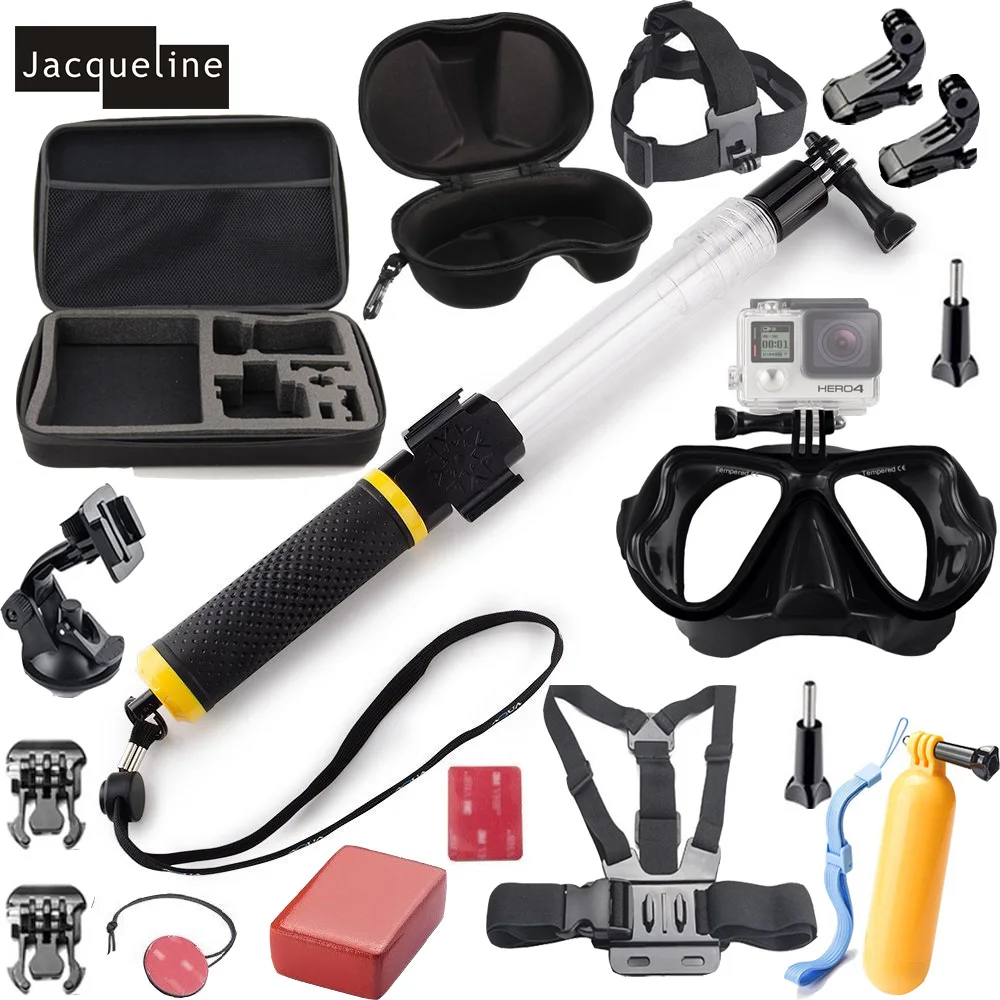 

Jacqueline for Diving Underwater Mount Accessories Kit Set for Gopro Hero 5 4 session 3+ 3 2 for SJCAM SJ4000 for EKEN H9R