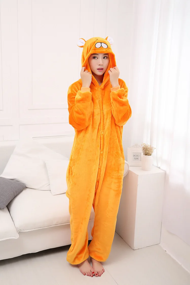 Kigurumi-Pijama de franela de hámster Unisex, ropa de dormir, disfraz de  Animal, Cosplay - AliExpress