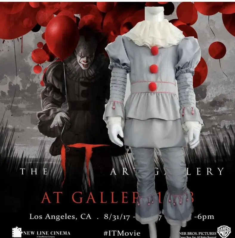 Pennywise Cosplay Costume Set Stephen King's It Adult Men Women Clown