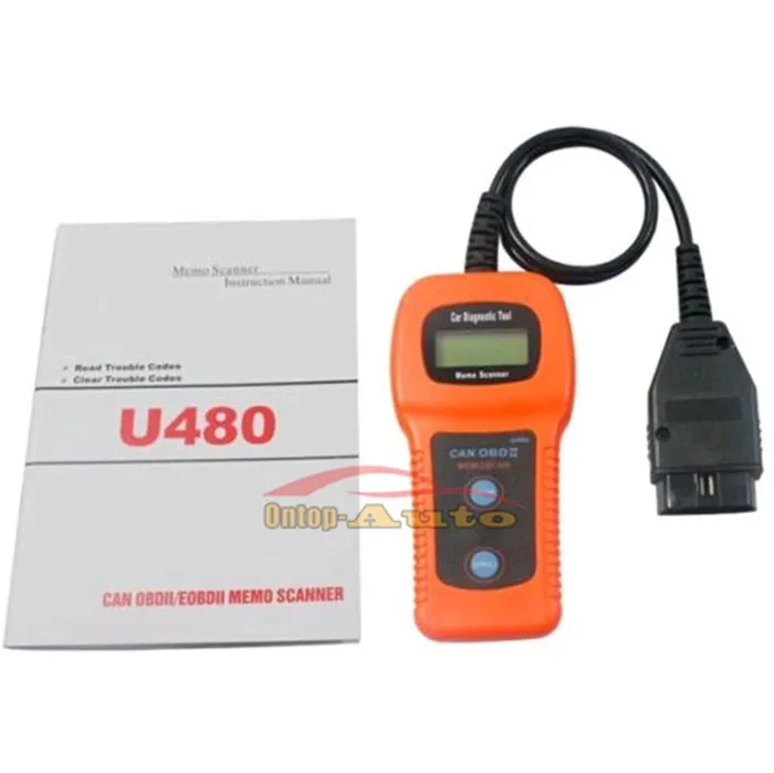 Светодиодный U480 OBD2 OBDII автоматический считыватель кодов неисправностей двигателя диагностический инструмент для сканирования автомобиля