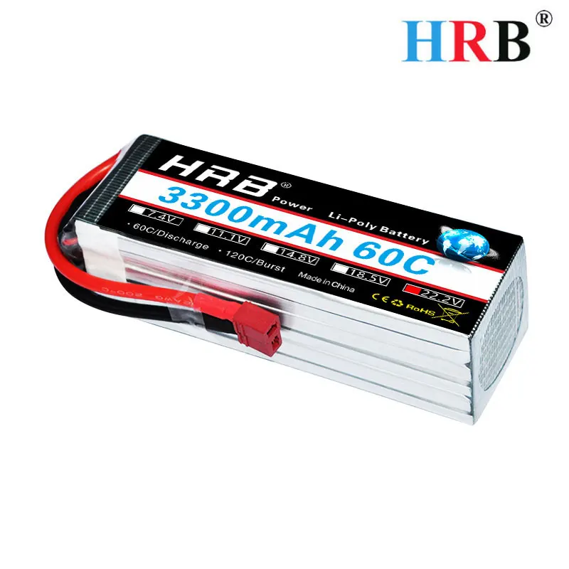 HRB 6s 22,2 V 3300mAh Lipo батарея 60C Max 120C для радиоуправляемого вертолета ALIGN Trex 500X 600E GAUI ElyQ самолет RC автомобили Монстры t plug