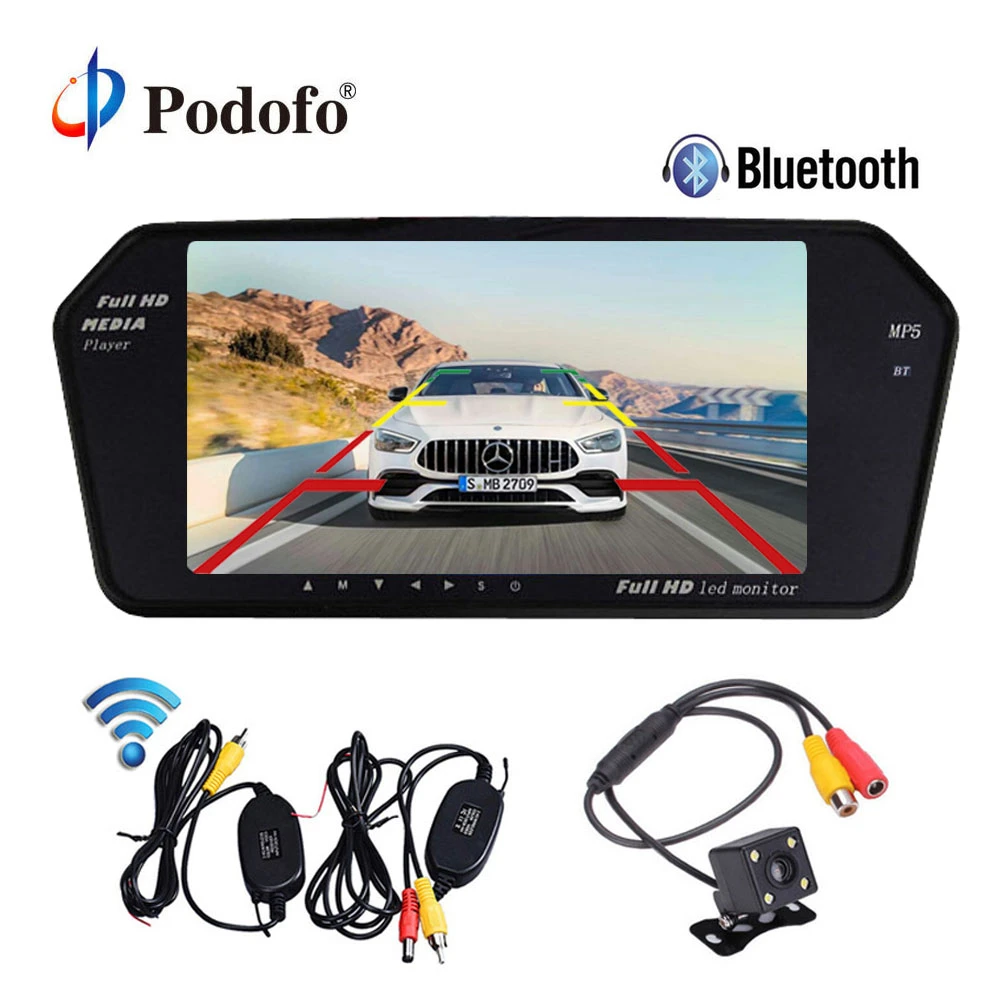 Podofo Bluetooth 超スリム 7 車のミラーモニターバックミラーモニター Mp5 プレーヤーワイヤレスバックアップカメラ駐車場システム Backup Camera Night Vision Backup Camerawireless Backup Camera Aliexpress Podofo Bluetooth 超スリム 7 車のミラーモニターバックミラーモニター Mp5 プレーヤーワイヤレスバックアップカメラ駐車場システム Backup Camera Night Vision Backup Camerawireless Backup Camera Aliexpress