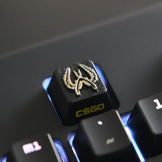 Заказной тисненый цинковый сплав keycap Для Игры Механическая клавиатура, высококачественный уникальный DIY для C - Цвет: CSGO