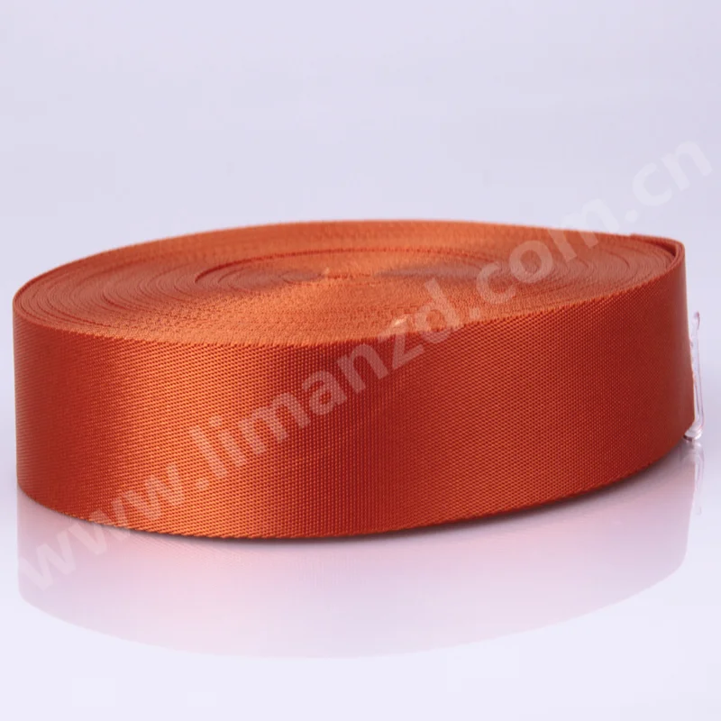 

32mm,1 1/4" plain nylon webbing for bag strap hot sale orange color