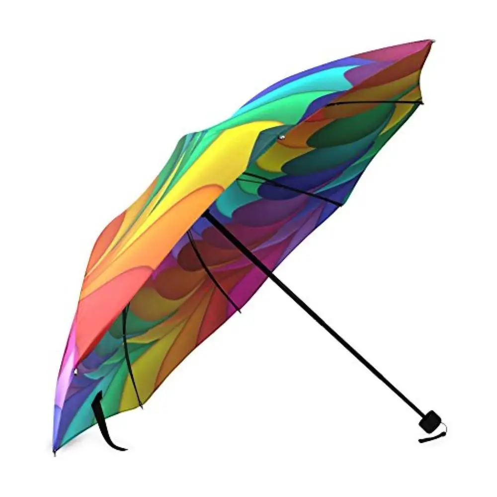 Cena Psychedelic Rainbow Spiral parasol na zamówienie wodoodporny deszcz 100% tkanina Aluminium wysokiej jakości składany parasol