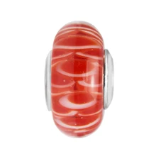 Подходит для браслетов Pandora Charms 925 пробы-серебро-ювелирные изделия Koinobori муранские стеклянные бусины