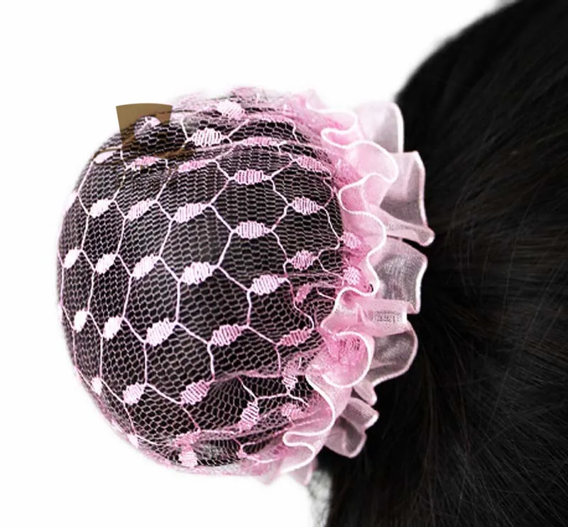 Women Bun Cover Snood Hair Net Ballet Dance Skating Mesh Bun Cover
