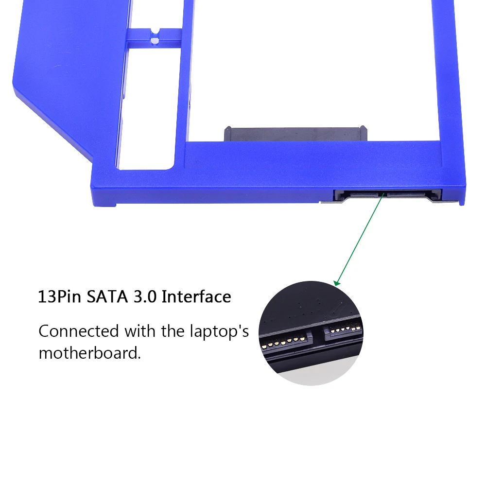 CHIPAL SATA 3,0 2nd HDD Caddy 9,5 мм 9 мм 7 мм SSD корпус жесткого диска корпус для Macbook Pro 1" 15" 1" SuperDrive Optibay