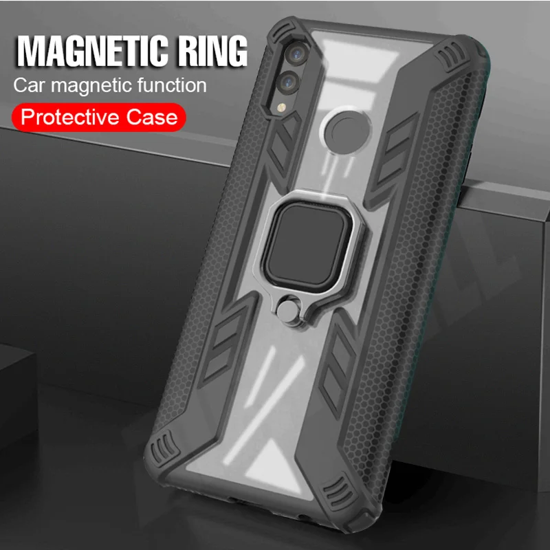 

Armor Case For huawei honor 10 lite case Magnetic Finger Ring Protective Shockproof phone cover For huawei honor 10 lite case
