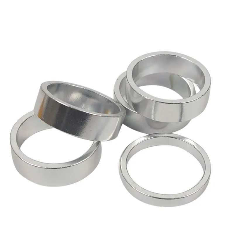5Pcs Multicolor Aluminum Alloy Bicycle Headset Pad Front Riser MTB Road Bike Pad Front Fork Gasket for bike Accessories #2g28 (2)