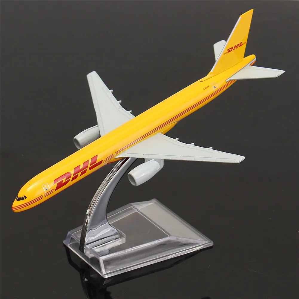 B757 DHL Kargo 16 см металлическая модель самолета Модель самолета строительные наборы игрушки для детей