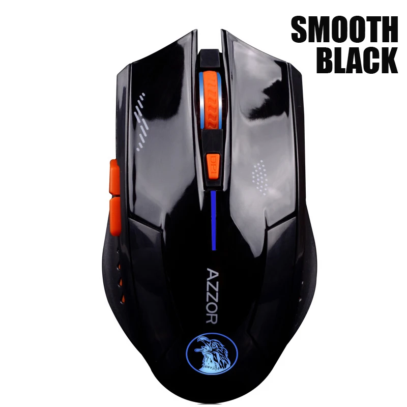 Аккумуляторная беспроводная компьютерная мышь AZZOR игровая 2400 DPI 2 4G FPS Gamer