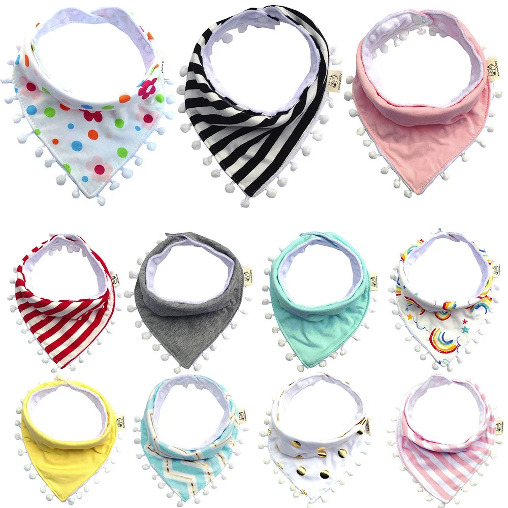 

Cotton Bandana Bibs Baby Feeding Smock Infant Burp Cloths Cartoon Saliva Towel Baby Eating Accessory Soft Baby _Z304