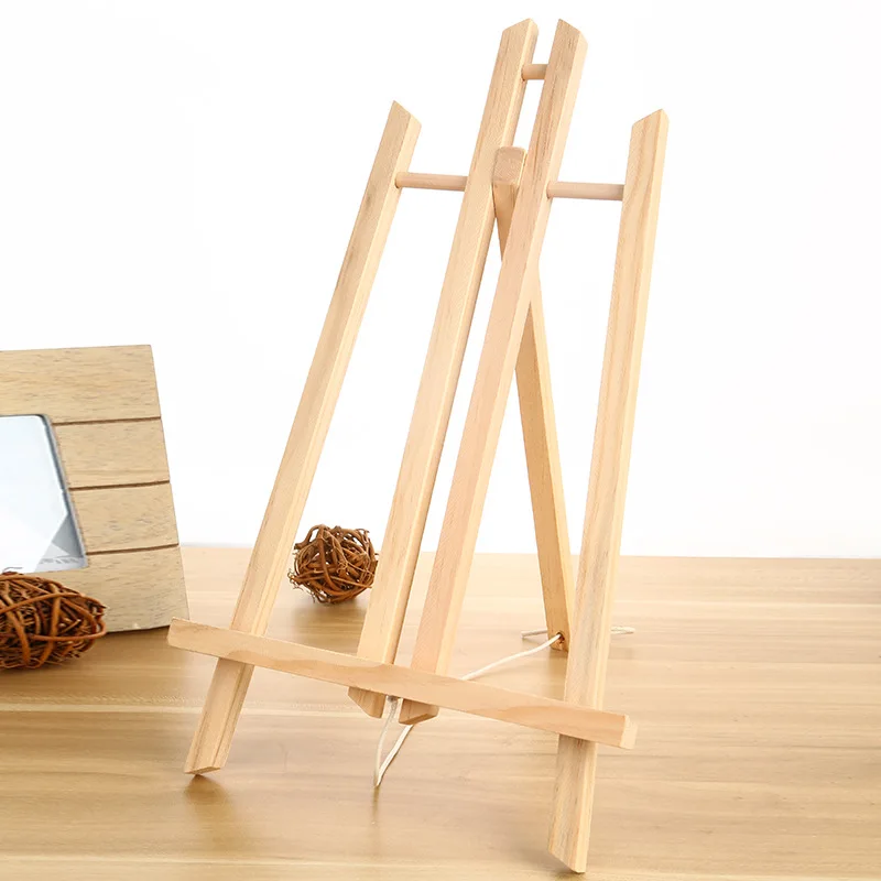 2pcs/Set 28*19cm Mini Artist Wooden Easel Wood Wedding Table for Party Decoration Card Stand Display Holder
