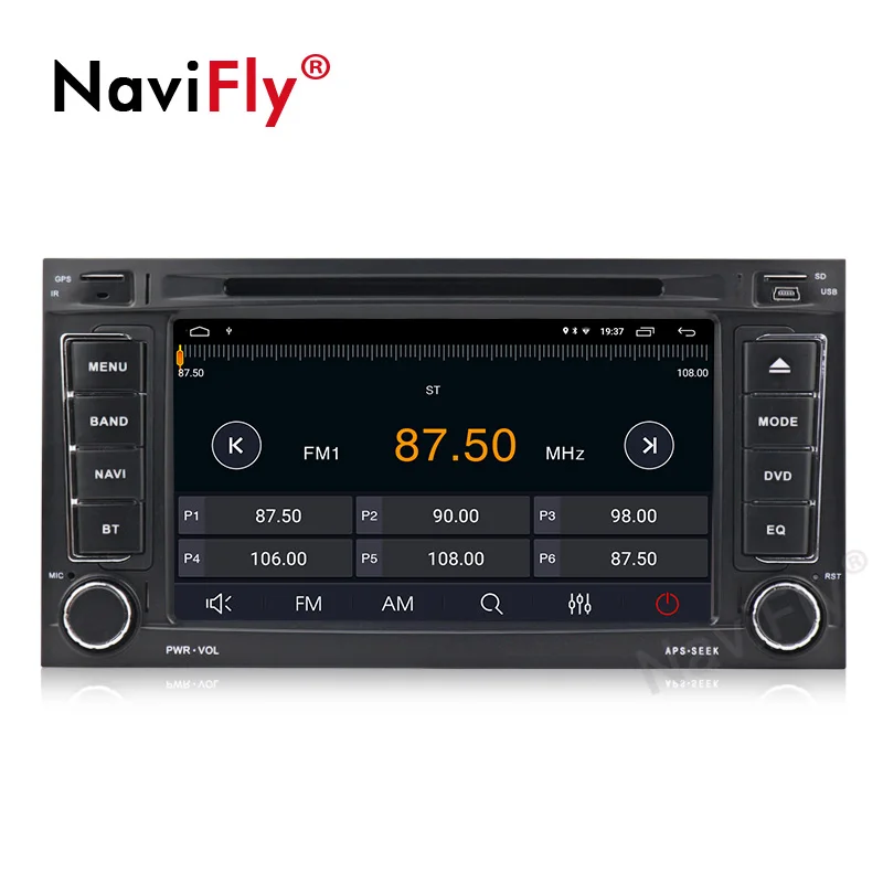 Top Navifly Android9.1 RDS 32G ROM 2G RAM Car Audio for Volkswagen VWTouareg T5 (2002-2010) car multimedia DVR OBD2 view camera IPOD 4