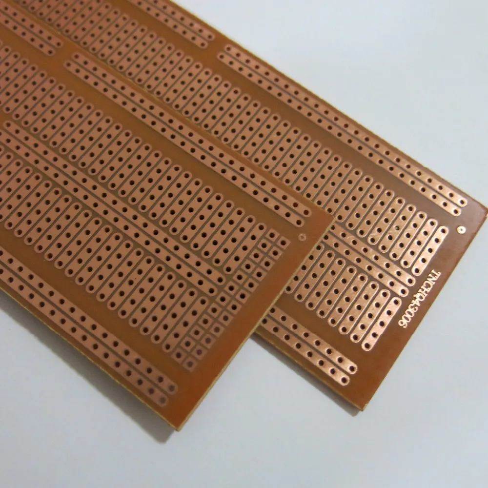 5 개/몫 범용 Stripboard Veroboard 베로 보드 단일 사이드 4.7x13.2 센치메터 포경 공동 플래티넘 브레드