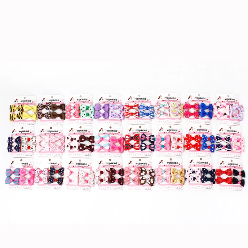 4 шт./2 пары детские заколки для волос с бантом|bow hair clip|fashion cliphair clip |