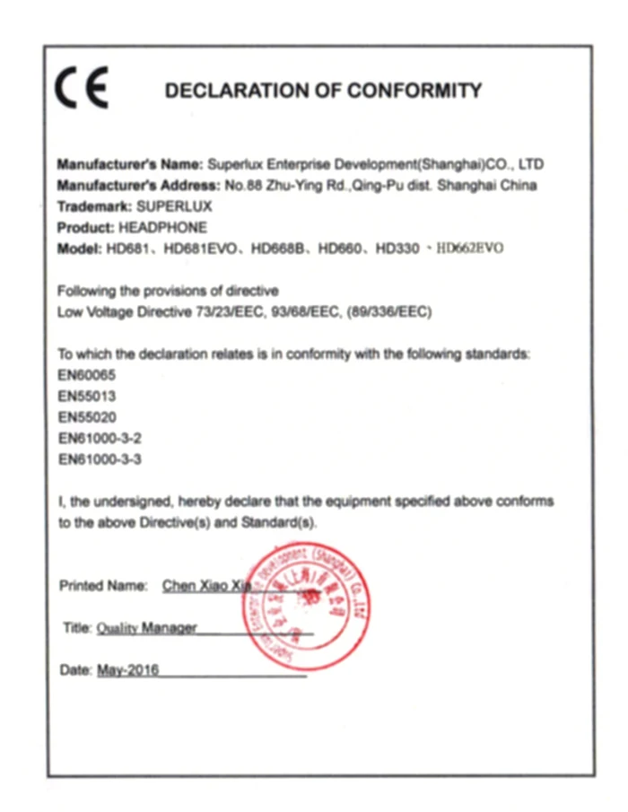 Superlux HD681 3.5mm Jack Headphones with Adjustable Headband 9ft Cable