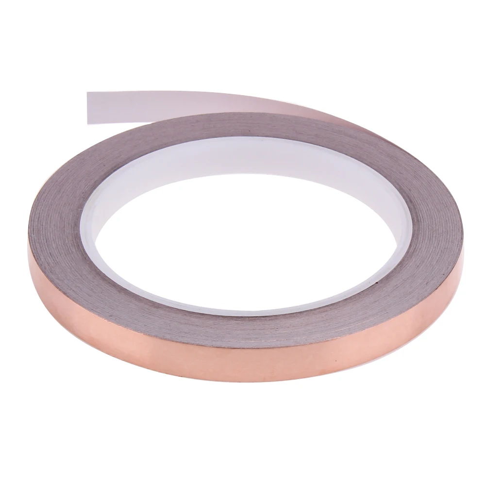 

1 Roll 20M 10mm Single Copper Foil Tape Conductive Adhesive EMI Shielding Electromagnetic Shielding Waterproof Copper Tape TH4